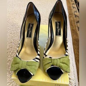 Beverly Feldman peep toe pumps